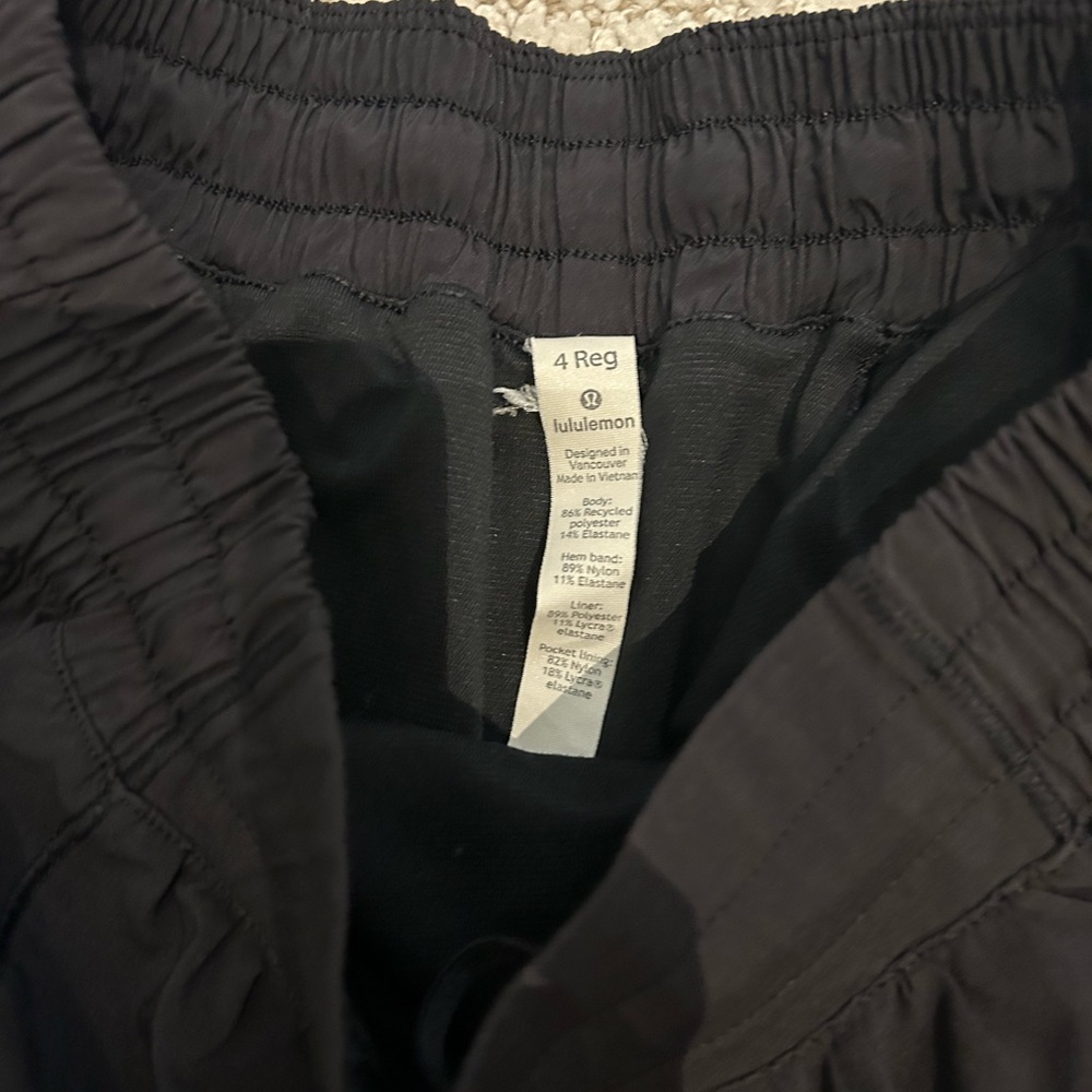 Black Lululemon Athletic Shorts View 3